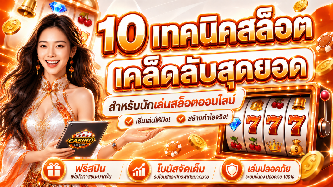 10 เทคนิคสล็อตขั้นเทพ: ปั่นยังไงให้แจ็คพอตแตก!
