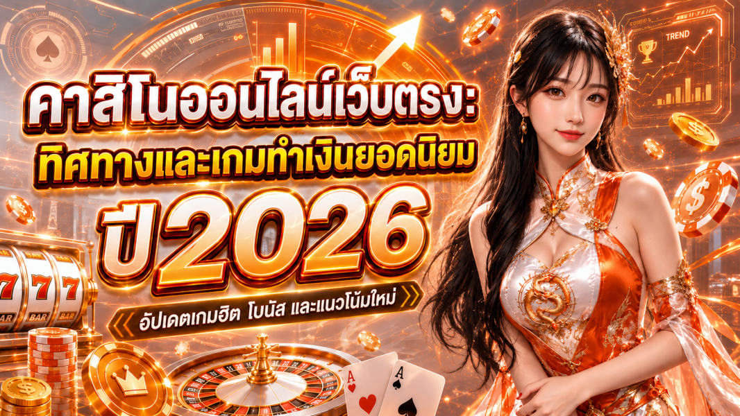 คาสิโนออนไลน์เว็บตรง: ทิศทางและเกมทำเงินยอดนิยม ปี 2026