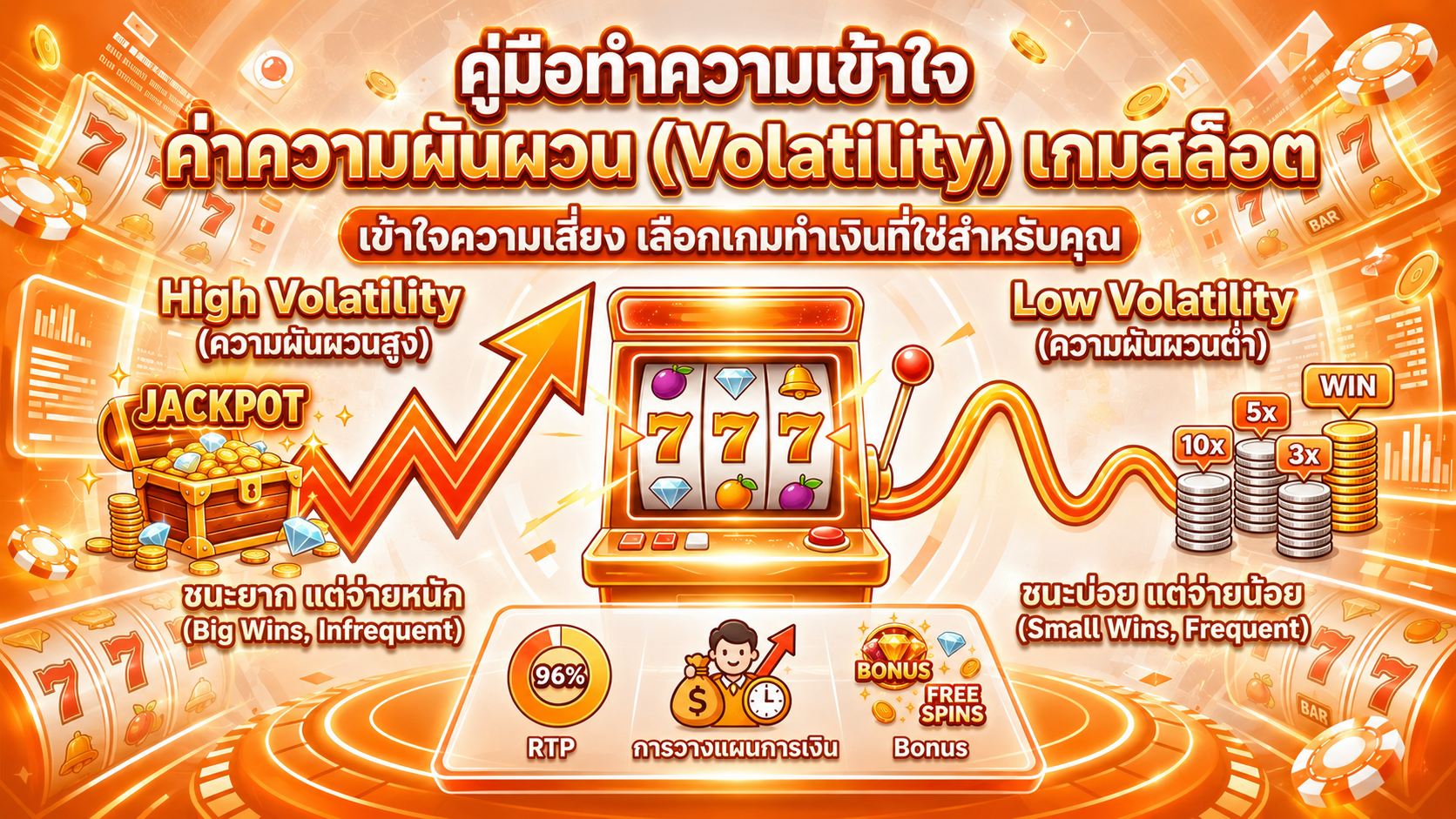คัมภีร์สล็อต: รู้จักความผันผวนก่อนเดิมพัน