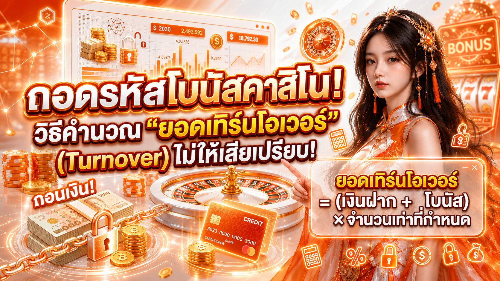 ถอดรหัสโบนัสเครดิตฟรี: คำนวณ "ยอดเทิร์นโอเวอร์" (Turnover) อย่างไรไม่ให้เสียเปรียบ?