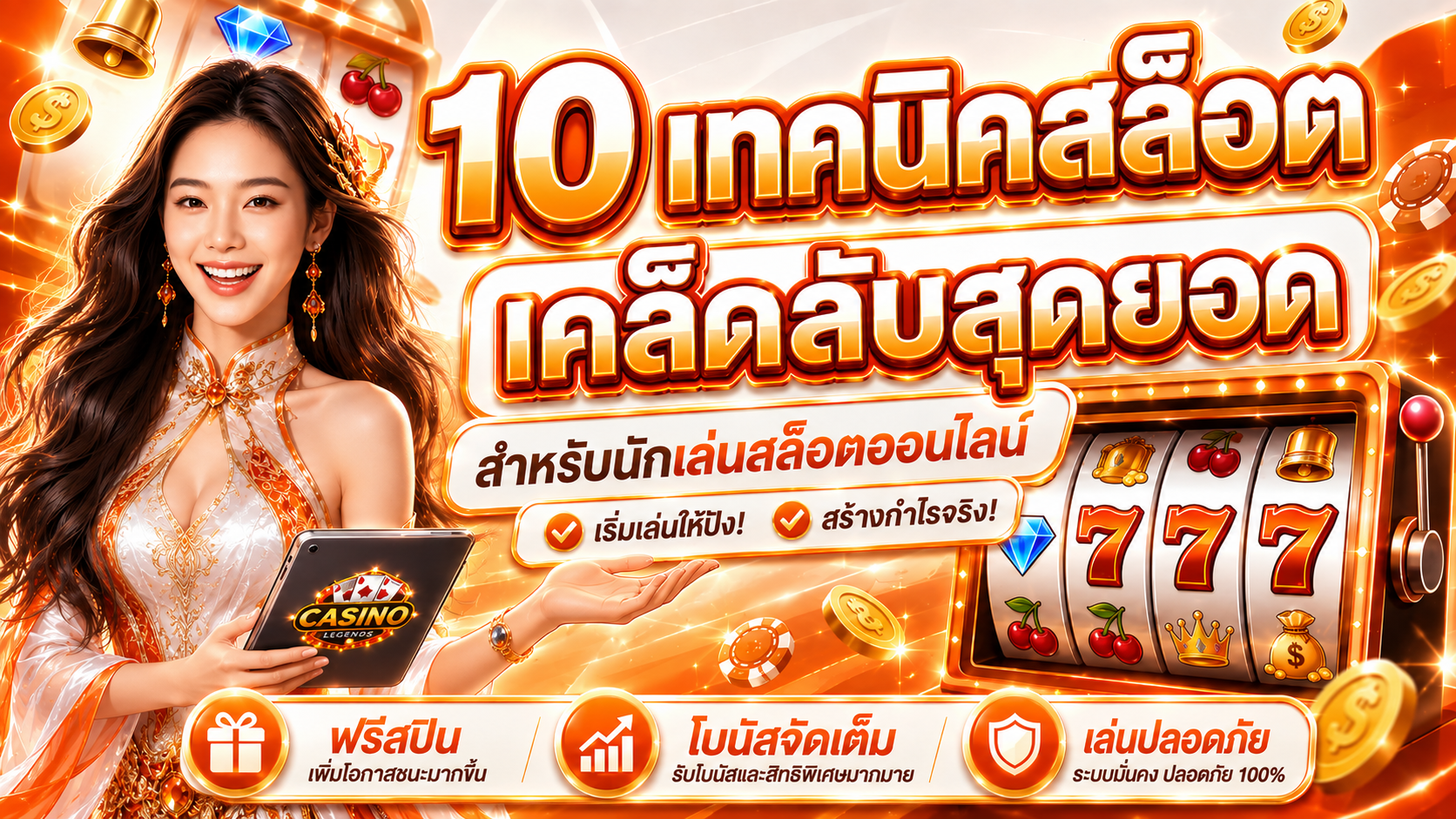 10 เทคนิคสล็อตขั้นเทพ: ปั่นยังไงให้แจ็คพอตแตก!